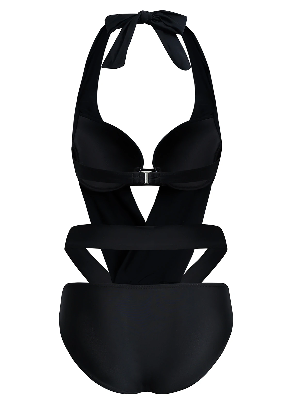 Halter Cutout Detail One Piece Swimwear 9 Halter Cutout Detail One Piece Swimwear - Image 7