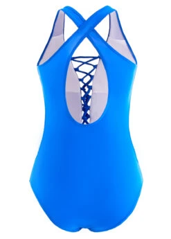 Mesh Royal Blue One Piece Swimwear 9 Mesh Royal Blue One Piece Swimwear -Ethereal Swim 1698113297972891721
