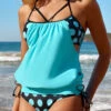 Polka Dot Tie Mint Green Tankini Set -Ethereal Swim 243720 P 16812071493680