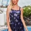 Butterfly Print Ombre Wide Strap Swimdress And Panty 2 Butterfly Print Ombre Wide Strap Swimdress And Panty -Ethereal Swim 273495 P 16231217285920