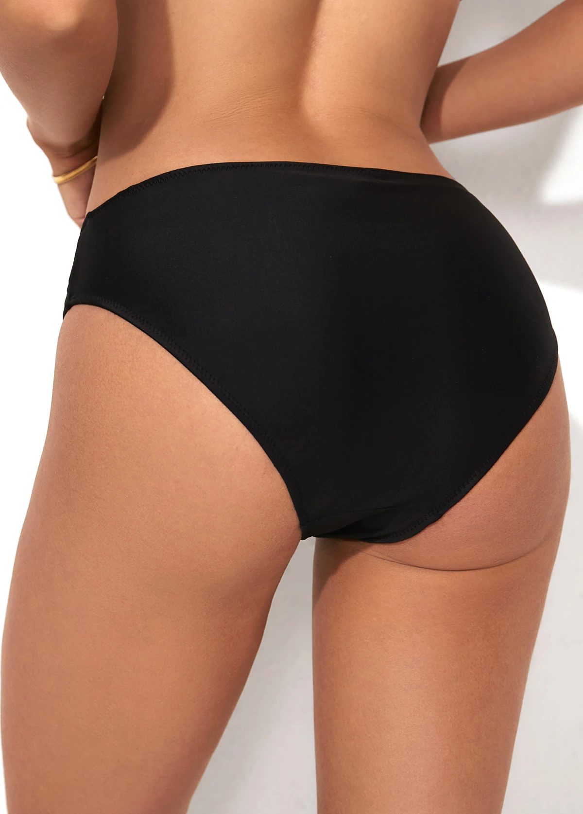 Low Waist Black Bikini Bottom For Women 4 Low Waist Black Bikini Bottom For Women - Image 2