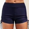 Mid Waisted Navy Tie Side Swim Shorts -Ethereal Swim 299261 P 16473936643550