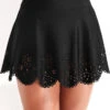 High Waisted Black Hollow Swim Skirt 1 High Waisted Black Hollow Swim Skirt -Ethereal Swim 318502 P 16711017808020