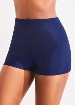 Stretch Mid Waisted Navy Swim Shorts 10 Stretch Mid Waisted Navy Swim Shorts -Ethereal Swim 319911 P 16738684326982