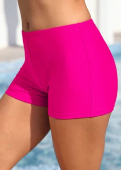 Mid Waisted Hot Pink Swim Shorts -Ethereal Swim 319912 P 16836846765361