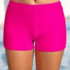 Mid Waisted Hot Pink Swim Shorts -Ethereal Swim 319912 P 16836846768260