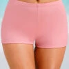 Mid Waisted Light Pink Swimwear Shorts -Ethereal Swim 319913 P 16702238415520