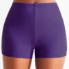 Mid Waisted Dark Purple Swimwear Shorts 1 Mid Waisted Dark Purple Swimwear Shorts -Ethereal Swim 319915 P 16739419773580