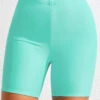 High Waisted Mint Green Swim Shorts -Ethereal Swim 319923 P 16738684155570