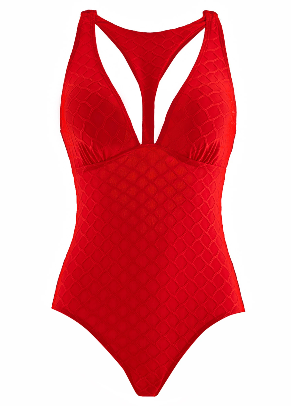 Cut Out Red One Piece Swimwear 3 Cut Out Red One Piece Swimwear