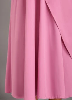 Pink Criss Cross Sleeveless Layered Dress 13 Pink Criss Cross Sleeveless Layered Dress -Ethereal Swim 320738 P 16717834294045