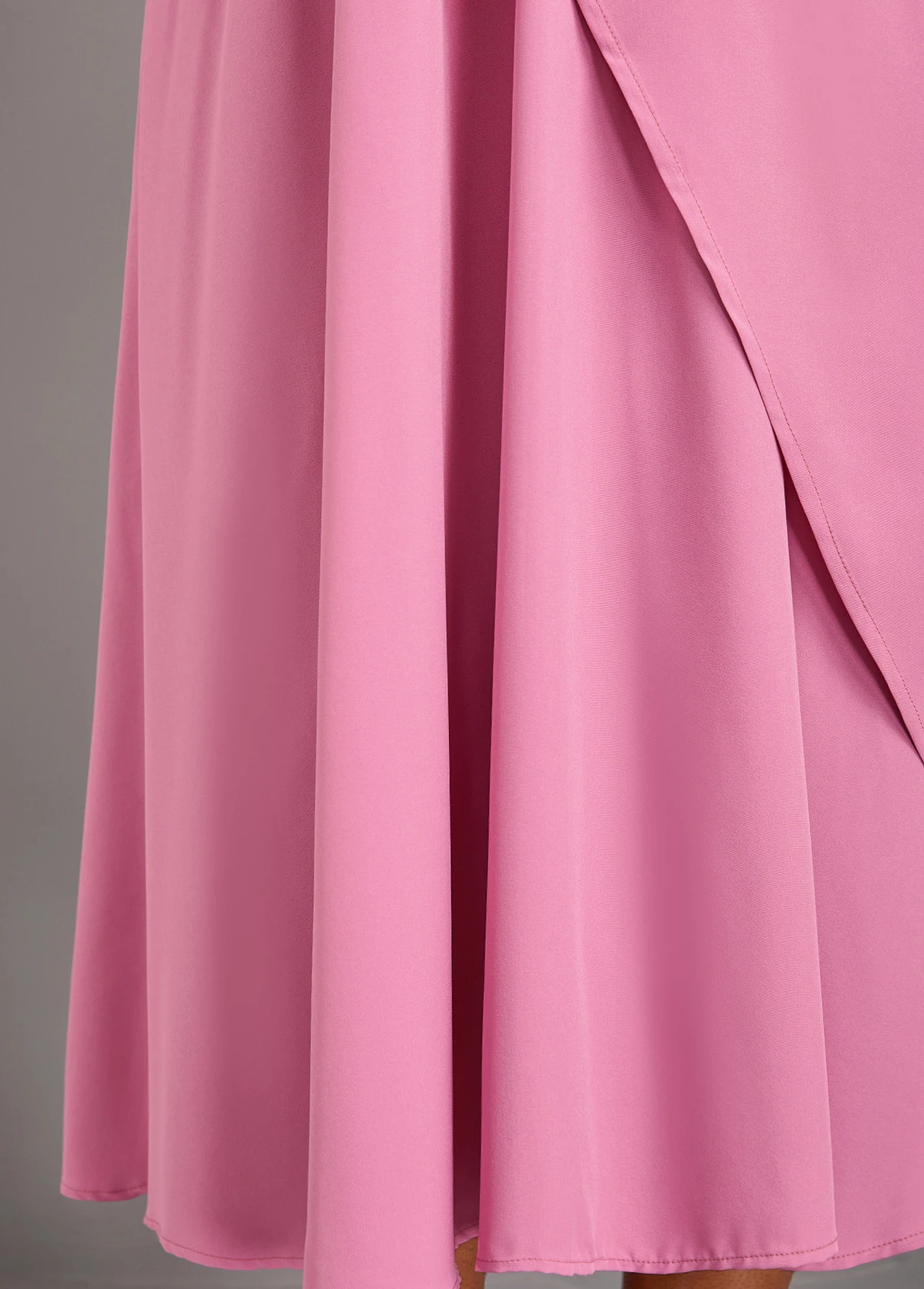 Pink Criss Cross Sleeveless Layered Dress 8 Pink Criss Cross Sleeveless Layered Dress - Image 6