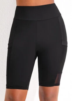 High Waisted Black Pocket Beach Shorts 8 High Waisted Black Pocket Beach Shorts -Ethereal Swim 322455 P 16722265977670