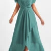 Mint Green Lace Short Sleeve Maxi Dress -Ethereal Swim 333269 P 16832653924780