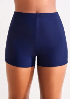 Stretch Mid Waisted Navy Swim Shorts 11 Stretch Mid Waisted Navy Swim Shorts -Ethereal Swim 336413 P 16871565516140