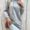 Light Grey Pocket Striped Short Dress -Ethereal Swim 338628 P 1689659551068